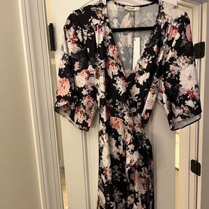 NWT wrap maxi dress